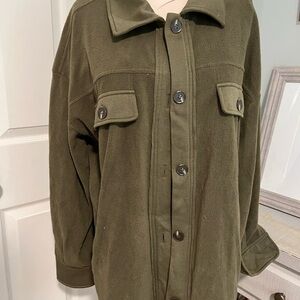 Olive Green Women's Jacket Shacket